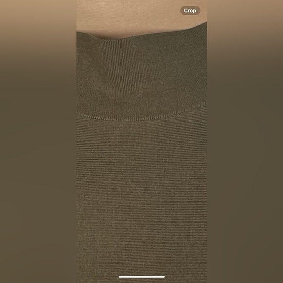 Free People Olive Green Off-Shoulder Sweater - Picture 5 of 8